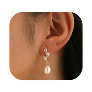 VEEDOFA 5 mm Hoop Earrings - Elegant Pearls with a Sustainable Twist –