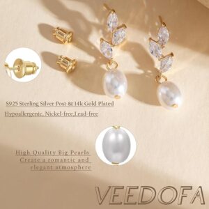 Alternative view of VEEDOFA 5 mm Hoop Earrings - Elegant Pearls with a Sustainable Twist –
